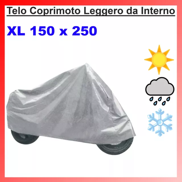 Telo XL Coprimoto Copri Moto per Scooter Impermeabile Nylon Antipioggia Cover