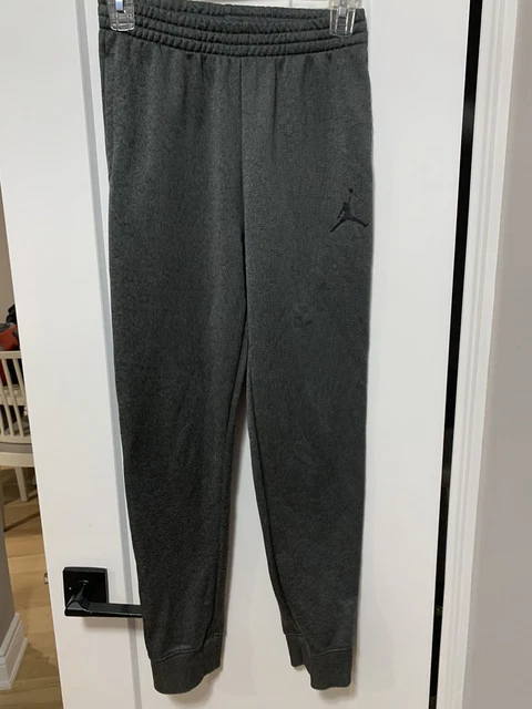 Jordan Boys L Athletic Sweatpants Jumpman Jogger Pants Dark Gray Heather Small
