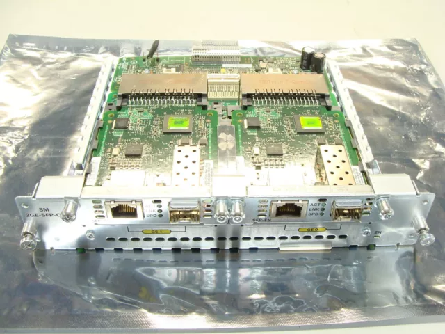 Genuine Cisco SM-2GE-SFP-CU 2-Port Service Module W/ 2x EHWIC-1GE-SFP-CU