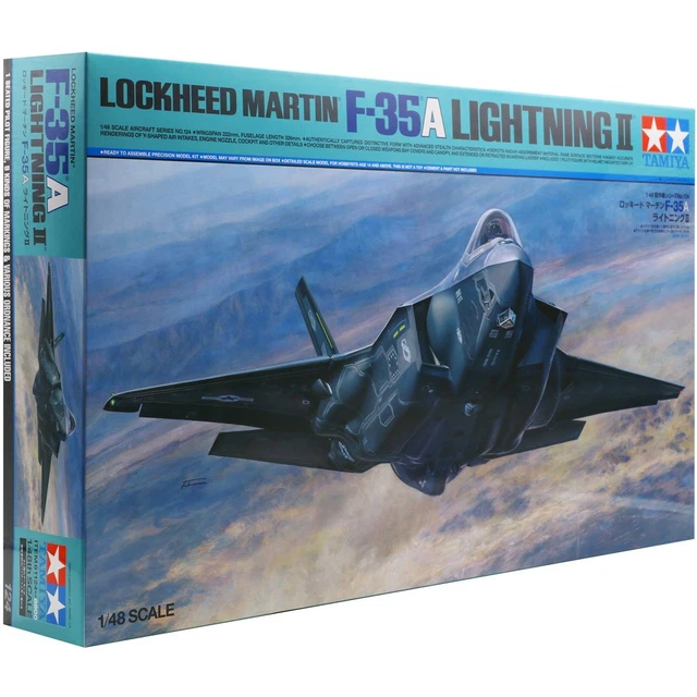 Tamiya – Maquette F-35A Lightning II 1/48 – Kit à Assembler Et Peindre – Réplique Détaillée – Multicolore – Nécessite Colle Et Peinture – Dès 14 Ans