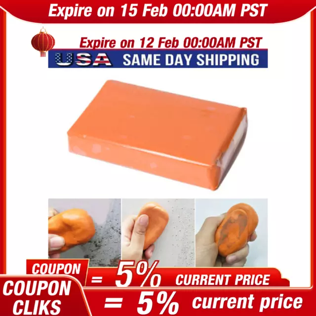 Orange Clay Detailing Truck Cleaning Sludge Auto Bar Car Wash Mud Cleaner