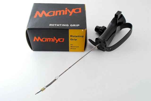 [COMO NUEVO EN CAJA] Empuñadura de mano Mamiya con lanzamiento para Universal Press Super 23 Japón 411