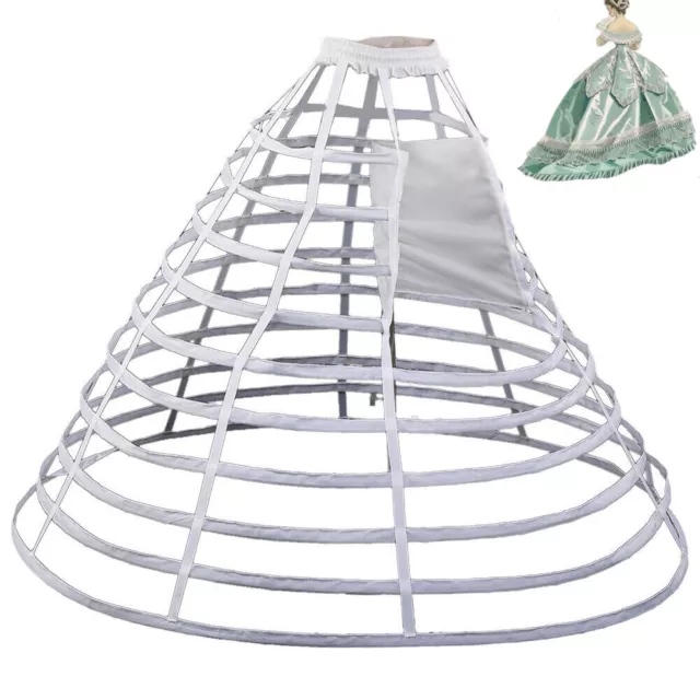 1850s Crinoline Cage hoop Women Rococo Victorian Gown Bustle Cage Underskirt