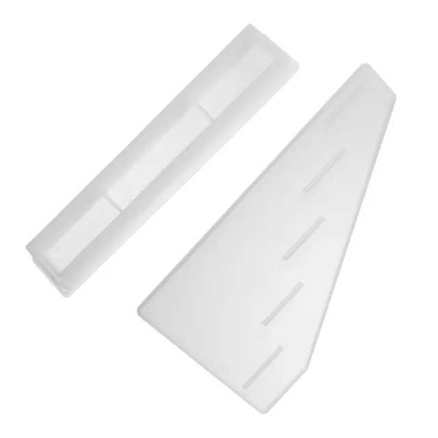 Lápiz labial pigmento molde de silicona blanco para gel de sílice 2 piezas