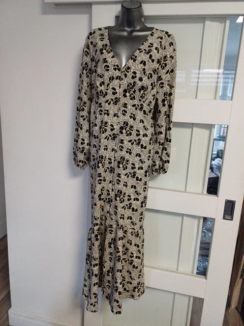 Topshop button deals front dress