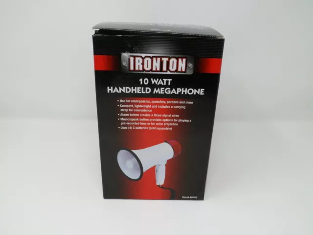 New Ironton 10 Watt Handheld Megaphone
