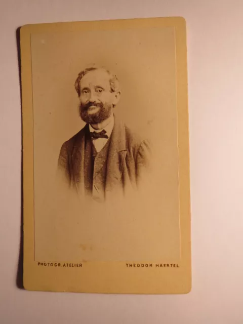 Potsdam - Mann mit Bart im Anzug - Portrait ca. 1860/70er Jahre / CDV