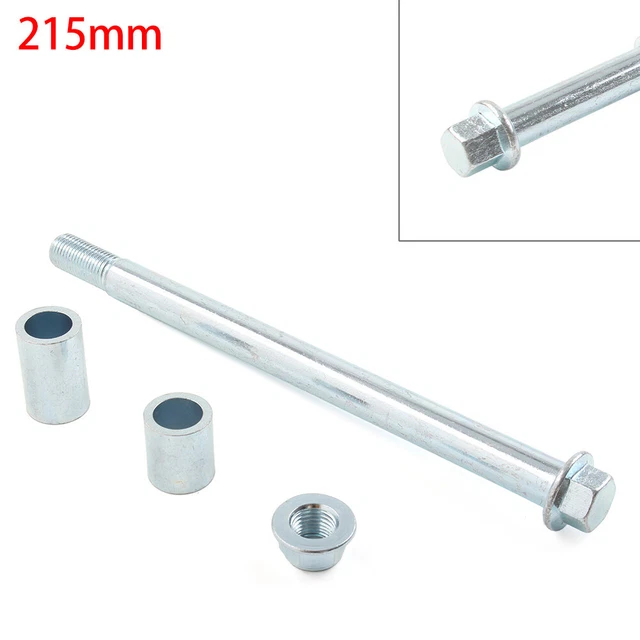 M15x 215mm + 2 distanziatori asse posteriore anteriore per pit bike quad sporcizia 125cc 140cc