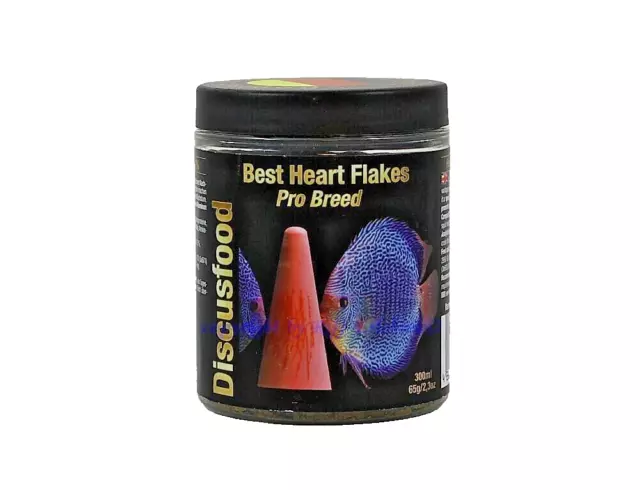 Mejor Corazón Escamas Pro Raza 300ml Discusfood Completo para Discus 39,83€/ L