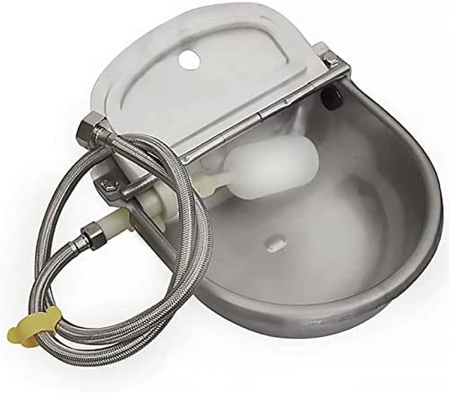 304 Stainless Steel Automatic Livestock Waterer with Float Valve and 39 Inch Wat