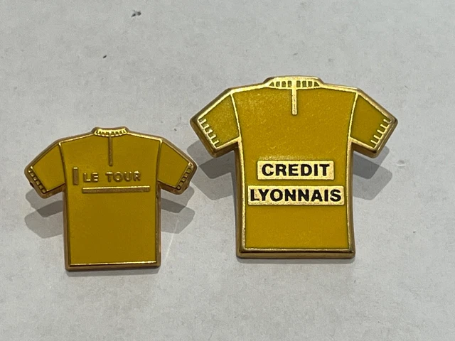Pin's cyclisme vélo - le Tour de France - maillot jaune - Crédit
