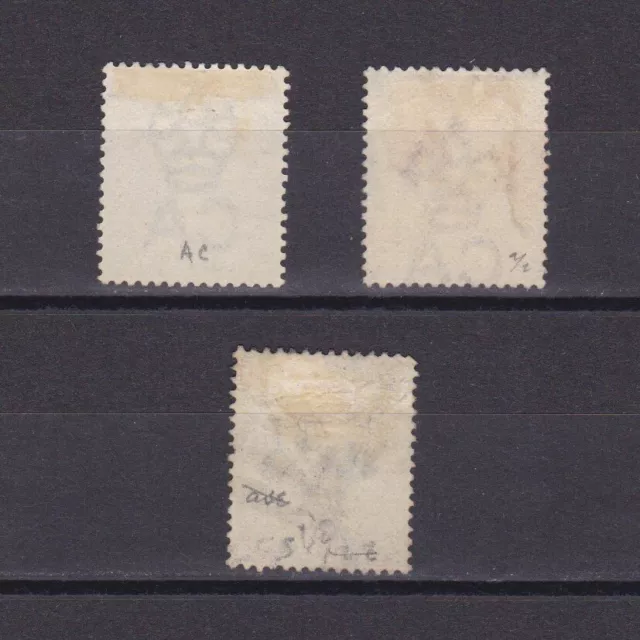 SIERRA LEONE 1883, SG# 23-25, CV £85, part set, Wmk Crown CA, Perf.14, NG/Used 2