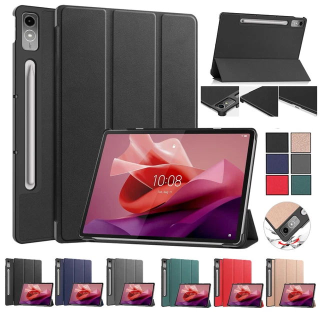 Shockproof Case For Lenovo Tab P12 12.7" Tablet Flip PU Leather Protective Cover