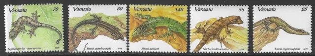 Vanuatu Sg687/91 1995 Lizards  Mnh