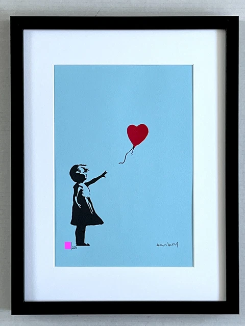 Banksy Original M Arts Edition Lithographie Signée Numérotée /250 + CADRE INCLUS