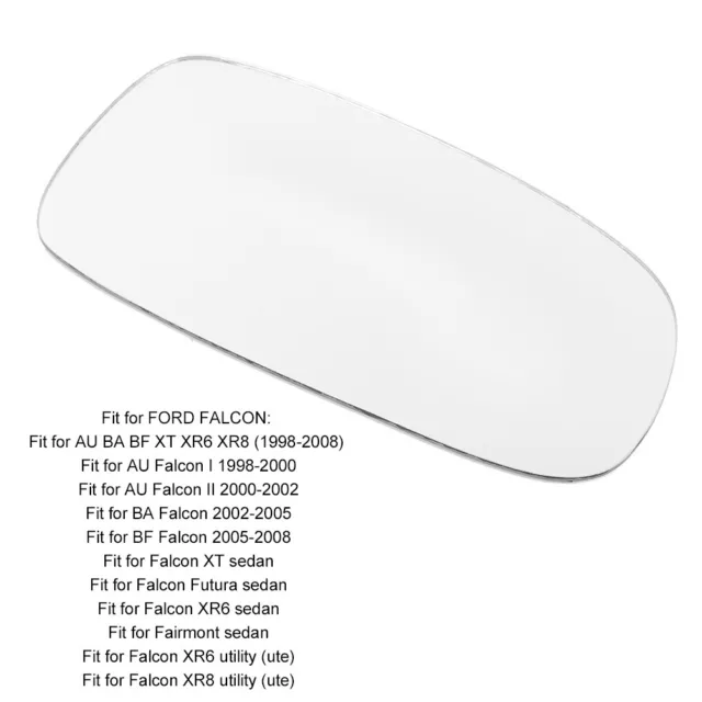 Car Auto Plane Rearview Mirror Glass Fits Part For Ford Falcon Right Driver Side
