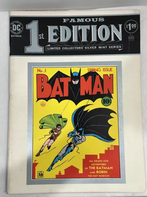 Famous 1St Edition Batman  #F-5 Jan 32106 Limited Collectors Silver Mint Series