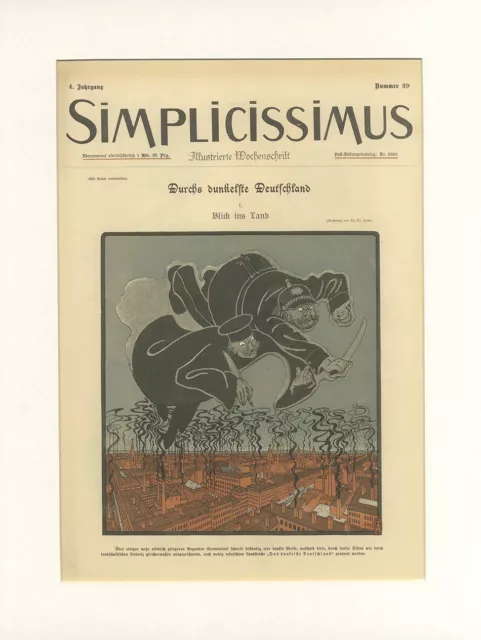 Simplicissimus Durchs dunkelste Deuts. 1.Blick ins Land 4 Jahrgang 1899 Nr. 29