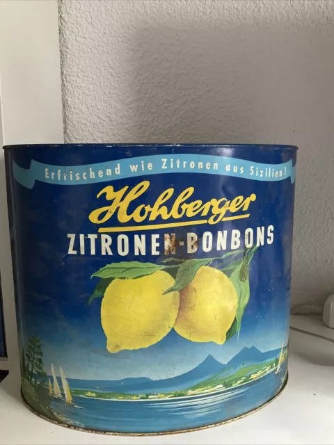 Alte  Original Hohberger Zitronen- Bonbons Blechdose