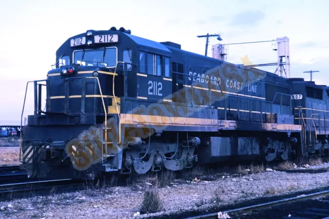 Vtg 1970 Train Slide 2112 SCL Seaboard Coast Line Railroad X3M010