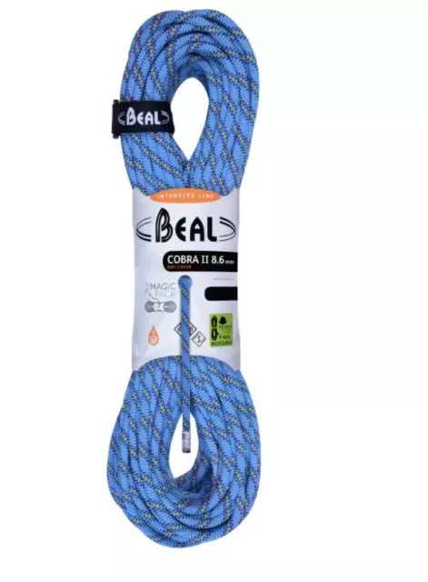 Beal Cobra II Unicore Dry Cover 8.6mm Climbing Rope- 60m