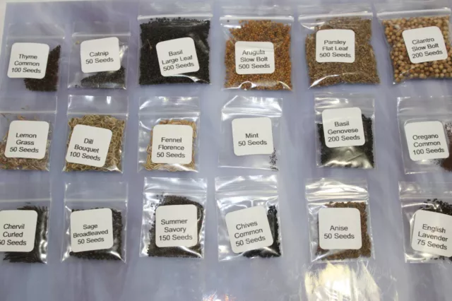 Culinary Herb Collection- 18 Most Popular Herb Seed Varieties In One Bulk Price