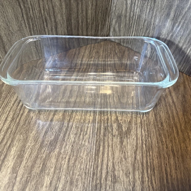 VINTAGE PYREX CLEAR #215-B Loaf/Bread Pan/Dish 9x5x3 Clear Baking Dish ...