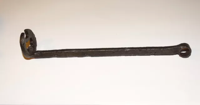 Fine condition Viking Iron Key for PadLock #6. ca 800-1000 AD