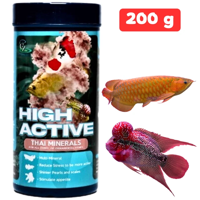 Alimento mineral tailandés para peces color acelerado alto activo cuerno de flor cíclido dragón