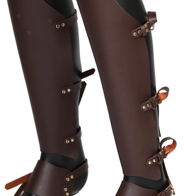 Bottes Médiévales Pour Hommes - Style Chevalier Rétro, En Simili Cuir PU, Confortables Et Rembourrées