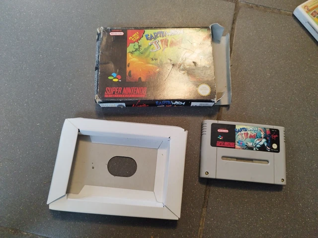 earthworm jim super nintendo Boite