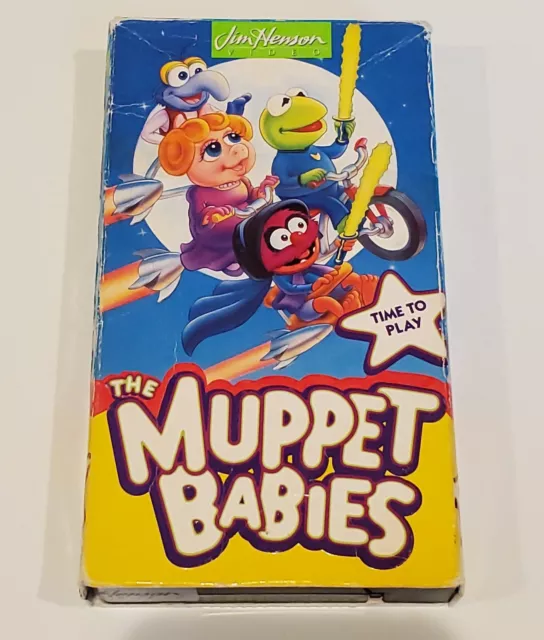 THE MUPPET BABIES Time to Play VHS 1993 Jim Henson Kermit the Frog ...