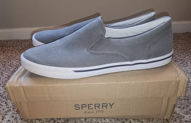 Sperry Top Sider Mens Stripper II Gray Loafers Size 16  Pre-owned
