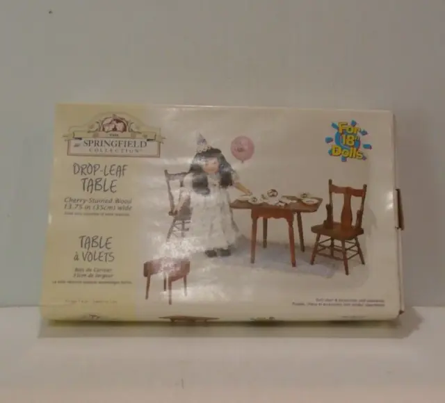 The Springfield Collection drop leaf table Doll Furniture for 18" Dolls NEW