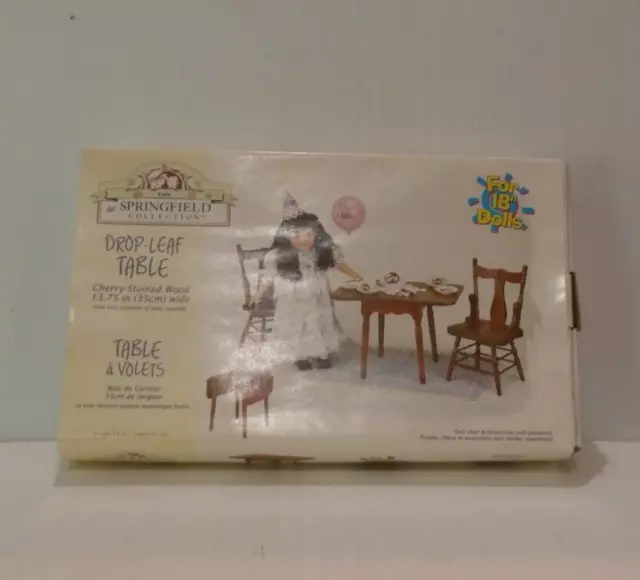 The Springfield Collection drop leaf table Doll Furniture for 18" Dolls NEW The Springfield Collection drop leaf table Doll Furniture for 18" Dolls NEW