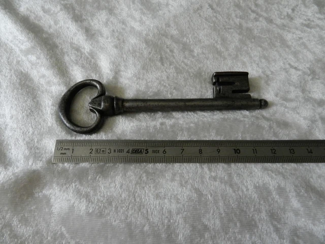Ancienne Clé De Serrure Française N°19 – Fer Forgé – Déco Vintage