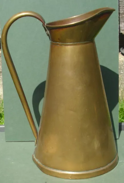 Vintage Brass Jug, Free P&P, ewer pitcher vase