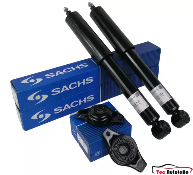 2x SACHS Stoßdämpfer + Domlager hinten für Ford S-Max Galaxy WA6  Mondeo IV BA7