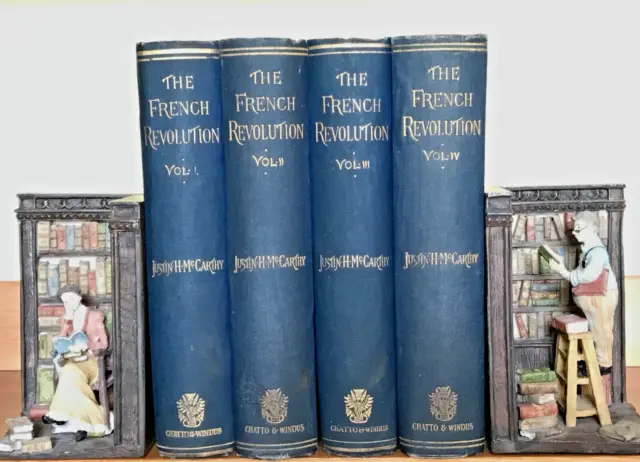The French Revolution Justin H McCarthy-London 1898-comp 4 vols set-uncut