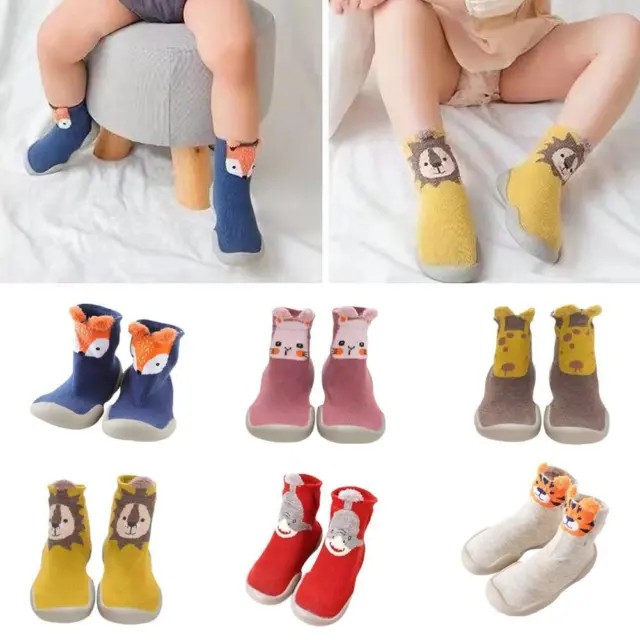 Pantofole antiscivolo bambini bambina ragazzi bambini scarpe calze invernali calde N7G2
