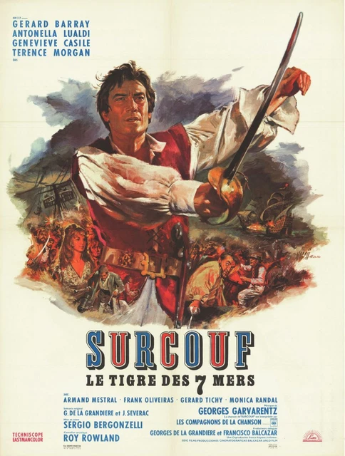 Affiche -  SURCOUF, LE TIGRE DES SEPT MERS - 60x80cm