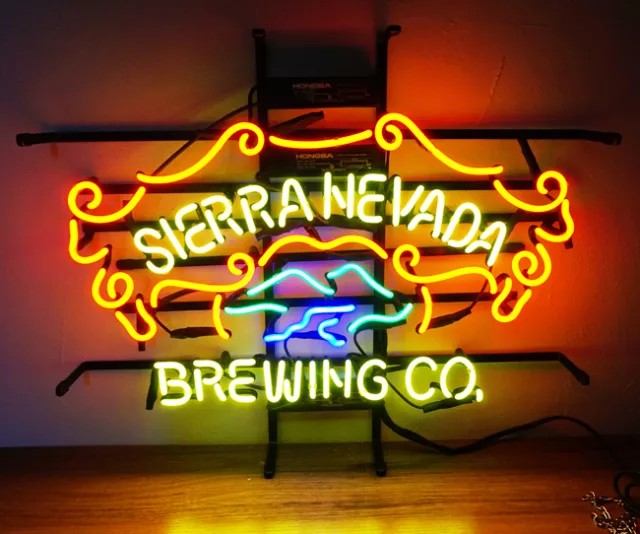 24"x12"Sierra Nevada Brewing Co Boutique Neon Sign Light Real Glass Tube Artwork