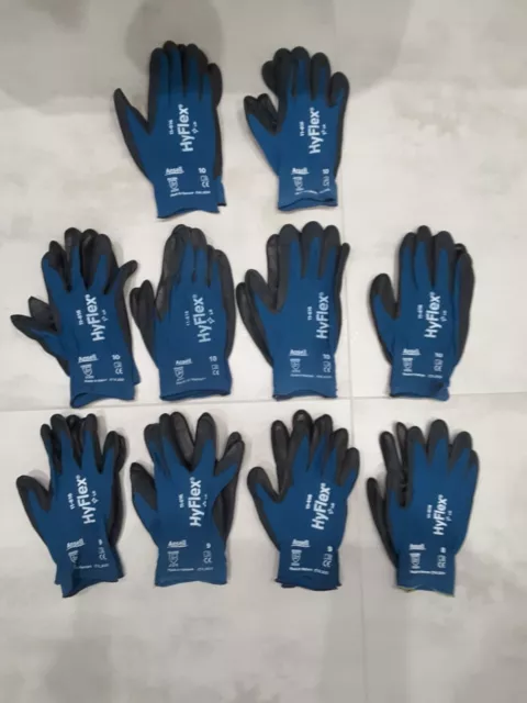10 Paar Ansell HyFlex® 11-616 Arbeitshandschuhe Handschuhe in Gr. 9 10 Neu