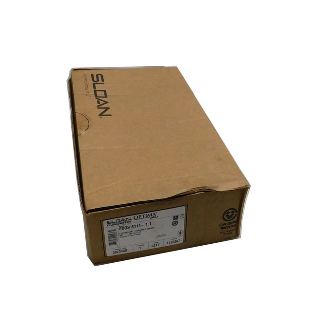 NEW Sloan ECOS 8111-1.1 Exposed Sensor Water Closet Flushometer Chrome 1.1gpf
