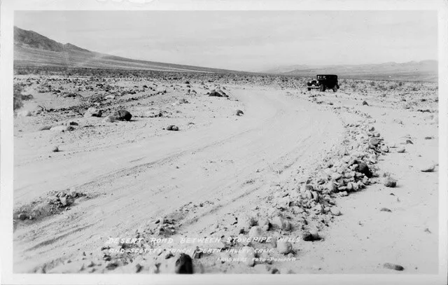 Road Between Stovepipe Wells Scotty's Ranch, Death Valley, California OLD PHOTO