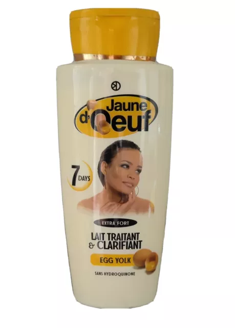 Jaune D'Oeuf Lait Eclaircissant Anti-Tache ,7 jour sans HYDROQUINONE 450ml