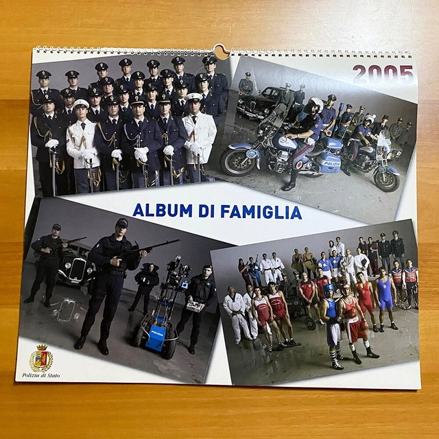 Calendario Polizia di Stato 2005 Album di Famiglia Oliviero Toscani Vari Reparti