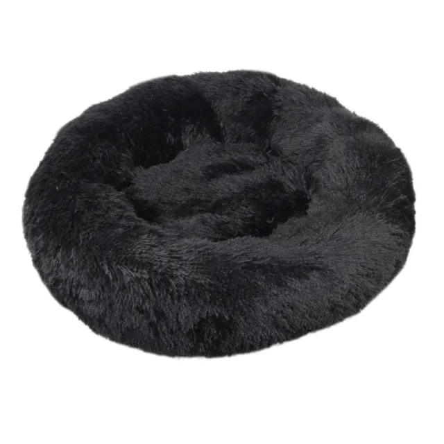 Dog Bed Donut Soft Round Plush Cat Beds For Calming Pet Anti Anxiety Washable