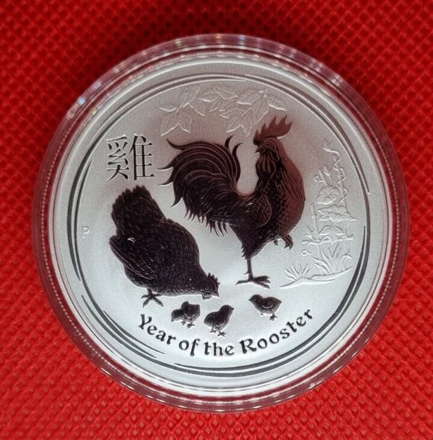 Australian LUNAR 銀貨　酉年 2017 2017 Year of the Rooster 1oz Silver Proof Coin