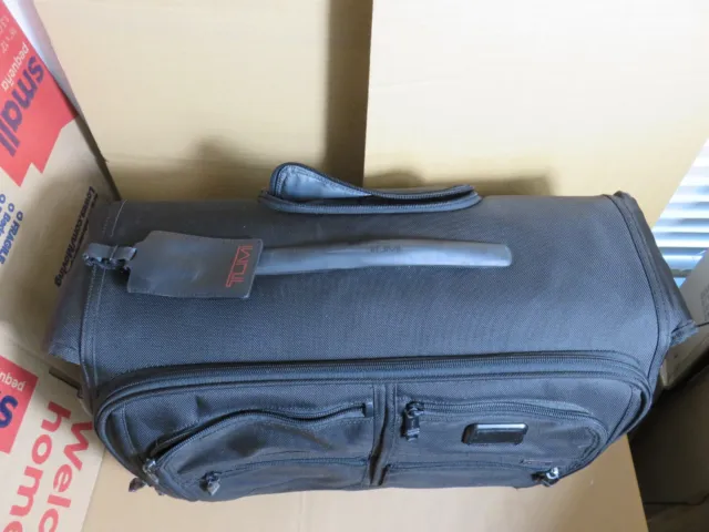 Tumi Alpha Black 2 Wheeled Carry-On Rolling Garment Bag 22033D4 TUMI READ DESCRI 2